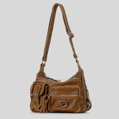 Distressed Leather Shoulder bag